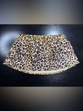 Leopard Print Bandeau Top in Brown and Black